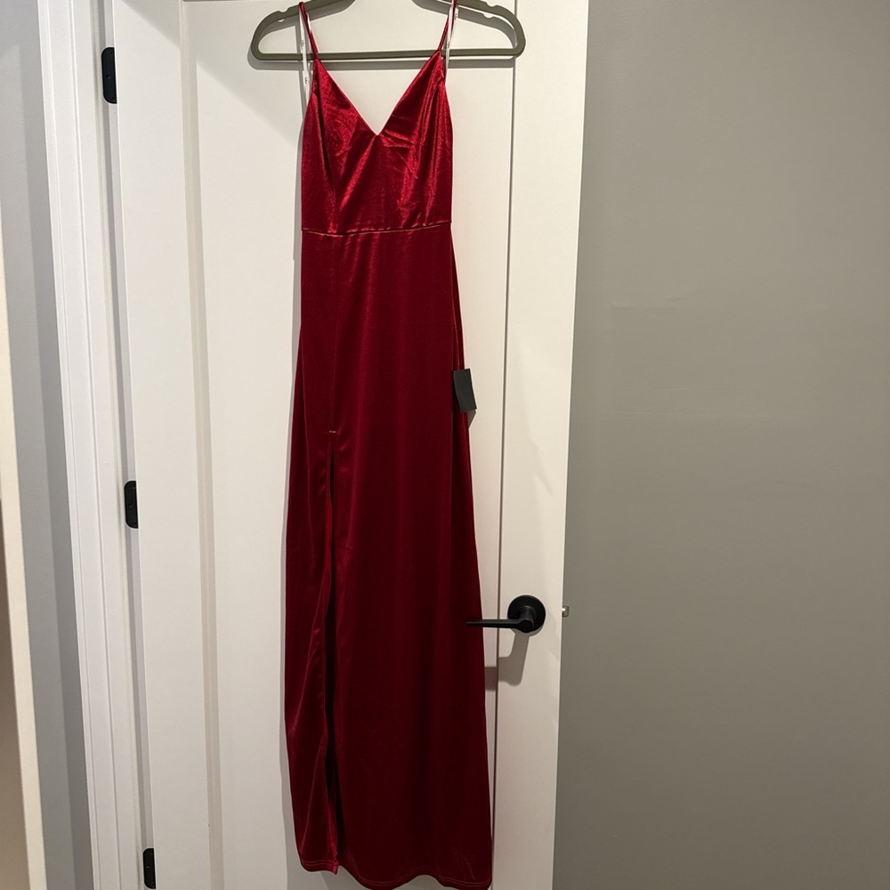 Lulu's Vibrant Red Maxi Dress